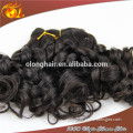 Natural Color 7a Spring Curly kids ponytail hair extension